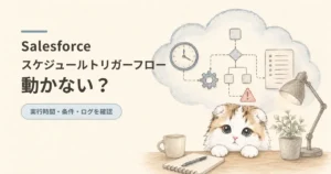 Salesforceのスケジュールトリガーフローが動かないときの確認ポイント